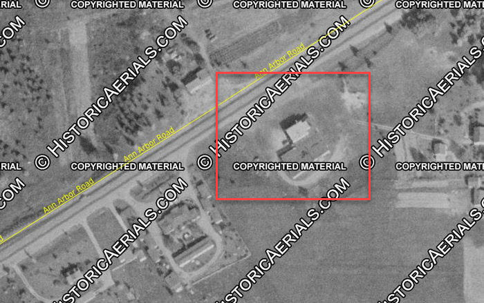 Arbor Way Pavilion - 1956 Aerial (newer photo)